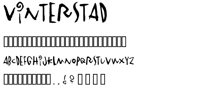 Vinterstad font