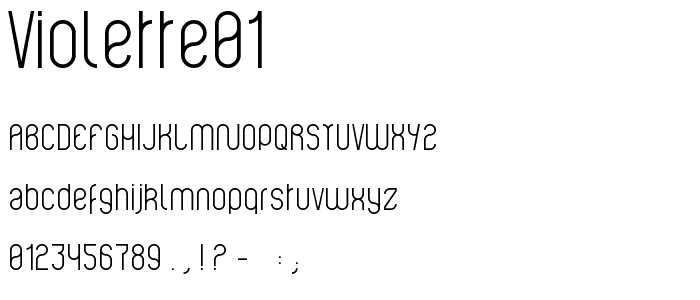 Violette01 font