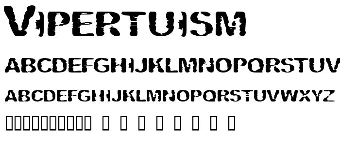 Vipertuism font