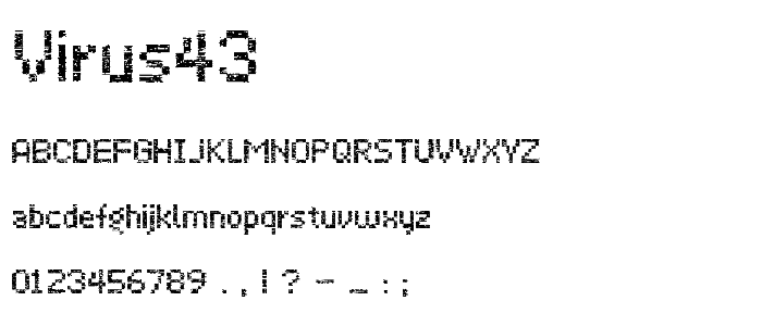 Virus43 font