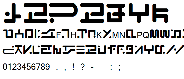 Visitor regular font