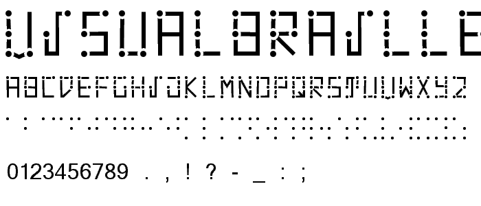 VisualBraille font