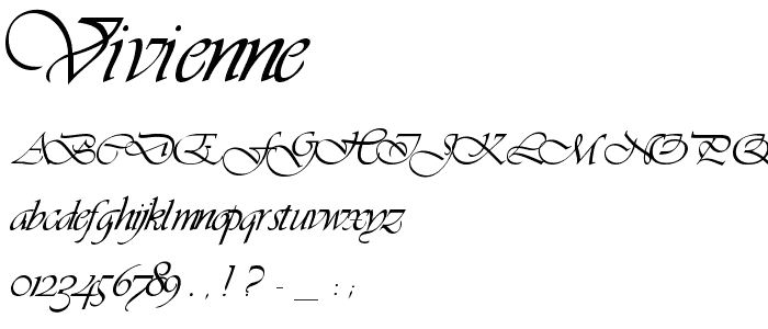 Vivienne font