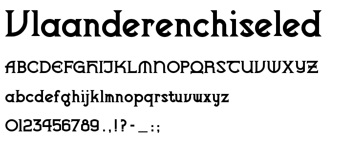 VlaanderenChiseled font