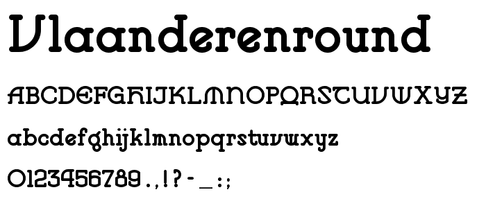 VlaanderenRound font