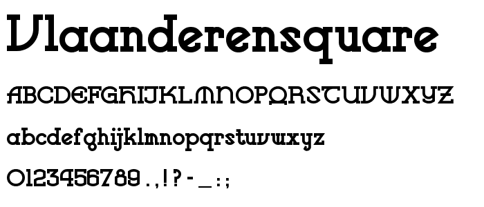 VlaanderenSquare font