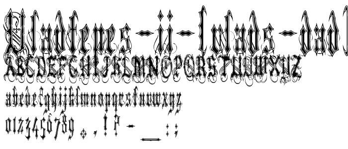 VladTepes II (Vlads Dad) font