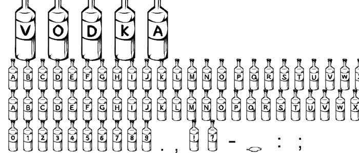 Vodka font