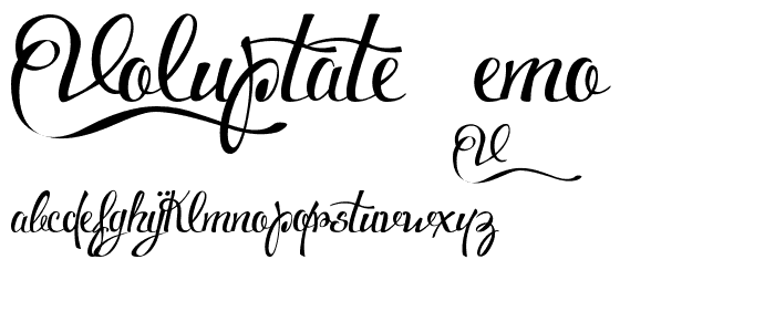 Voluptate_demo font