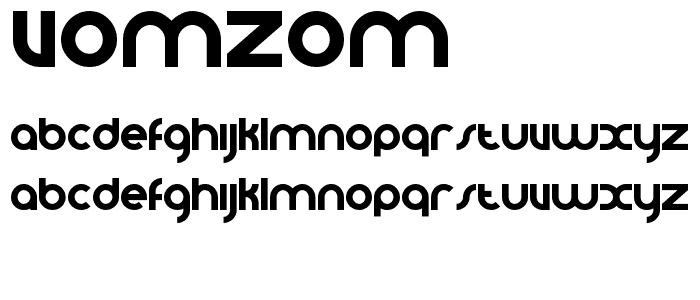VomZom font
