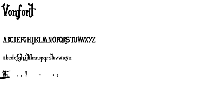 VonFont font