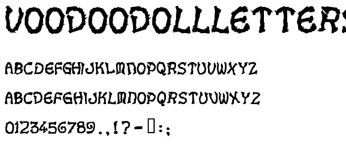 VoodooDollLetters font