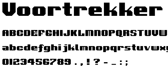 Voortrekker font