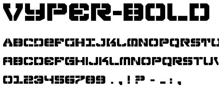 Vyper Bold font