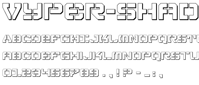 Vyper Shadow font