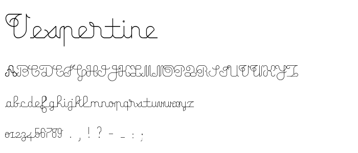 vespertine font