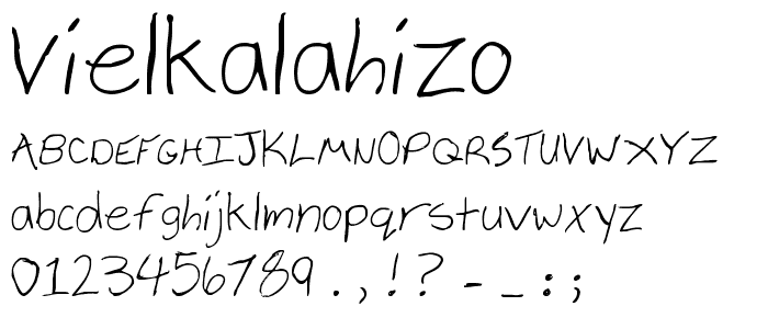 vielkalahizo font