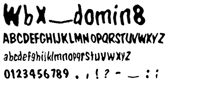WBX_Domin8 font