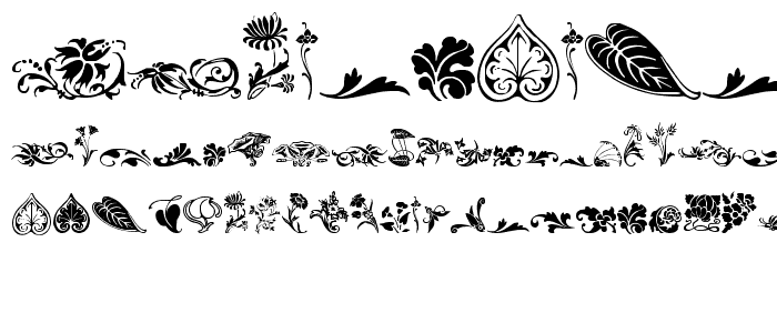 WWFloralCorner font