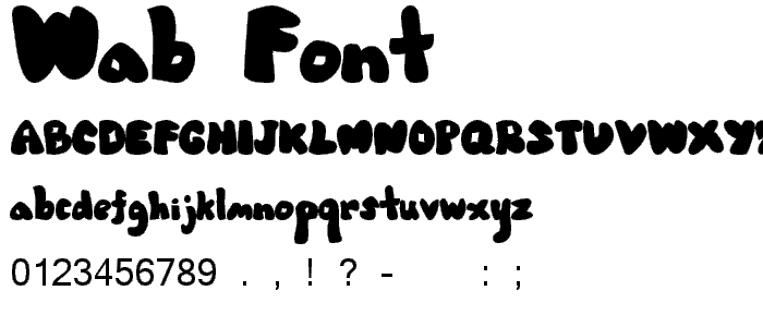 Wab font