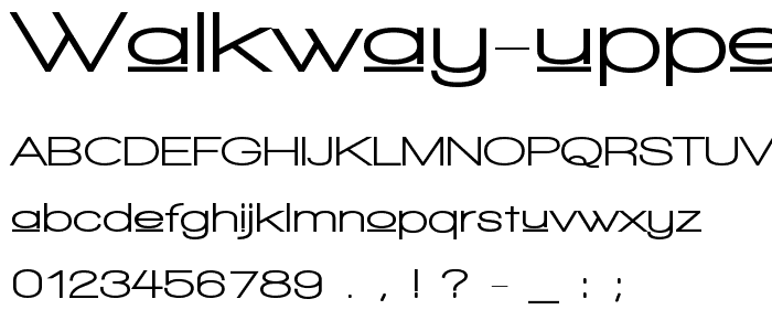 Walkway Upper Expand Ultra font