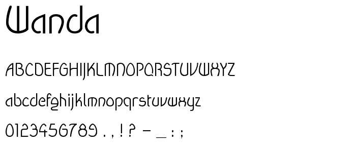 Wanda font