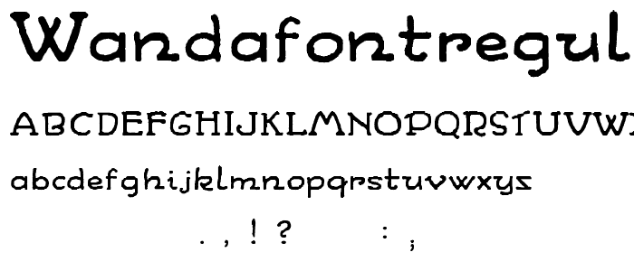 WandaFontRegular font