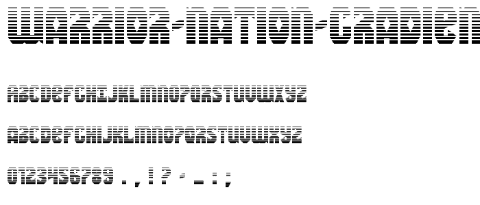 Warrior Nation Gradient Regular font