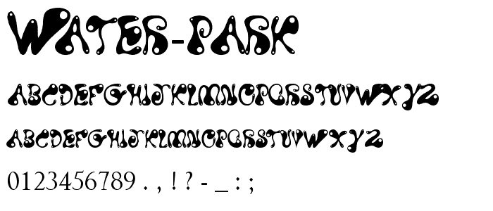 Water Park font