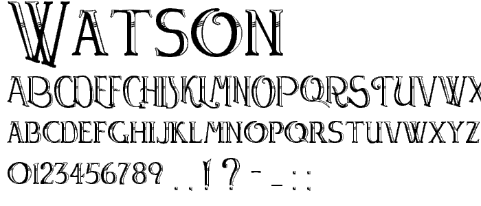 Watson font