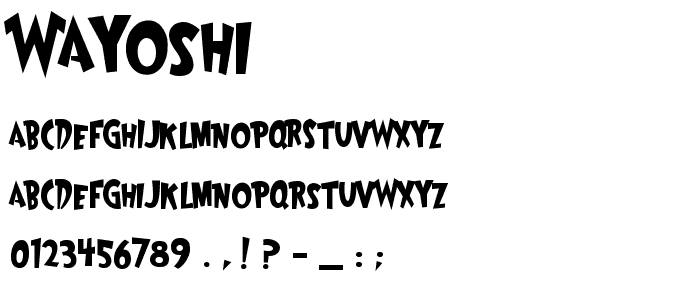 Wayoshi font