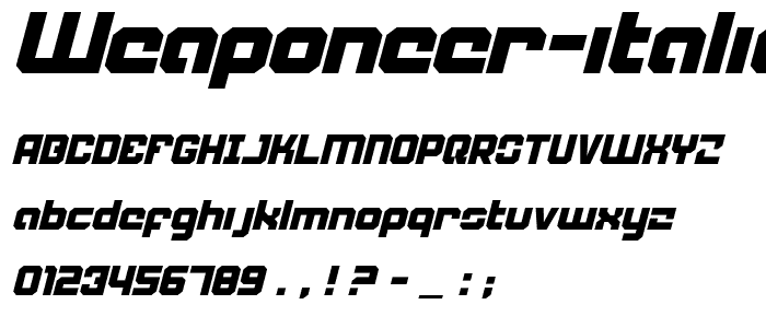 Weaponeer Italic police