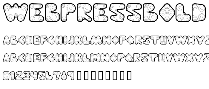 WebPressBold font