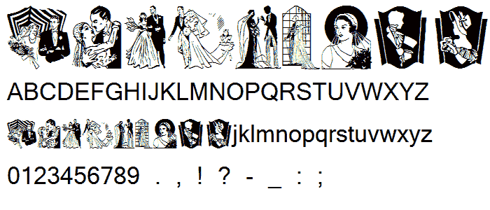 WedDing font