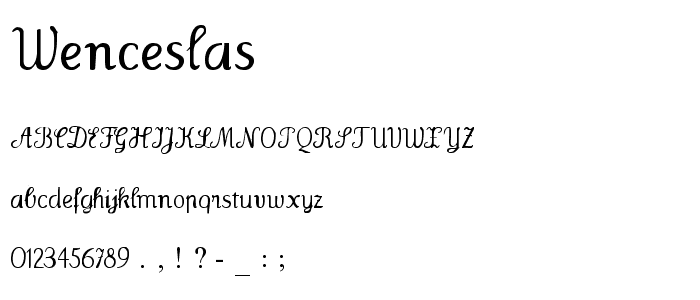 Wenceslas font