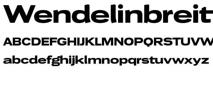 WendelinBreitfett font