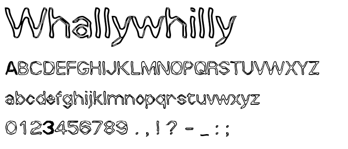 WhallyWhilly font