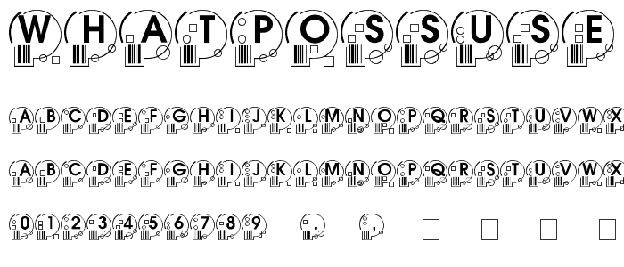 WhatPossUse font
