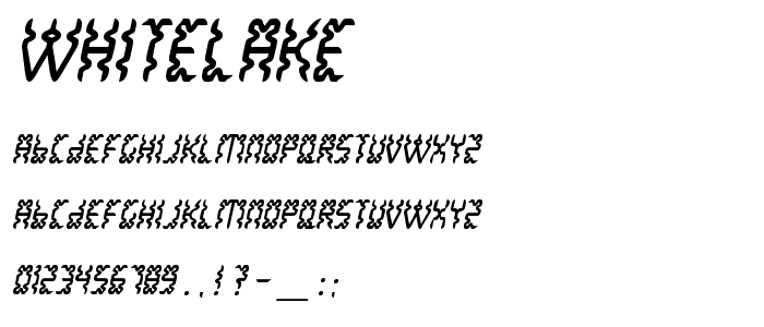 WhiteLake font