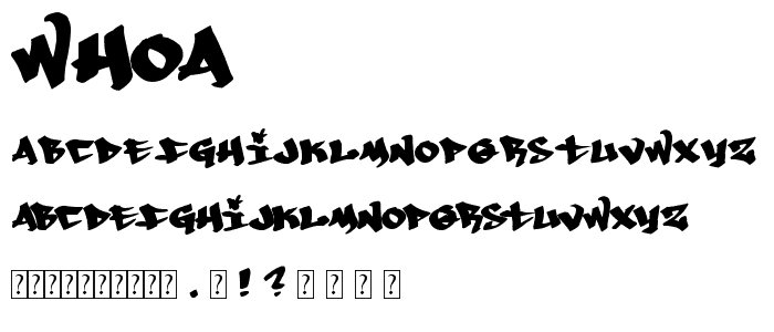 Whoa_ font