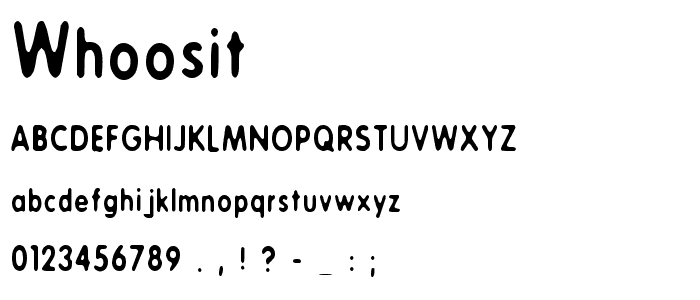 Whoosit font