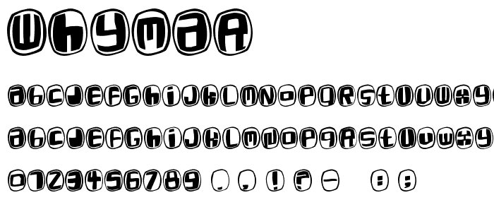 WhyMar font
