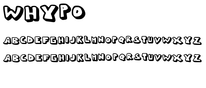 Whypo font