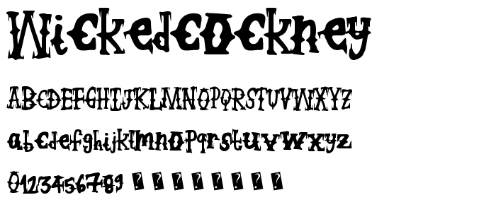 WickedCockney font