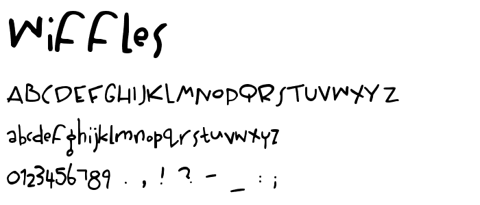 Wiffles font