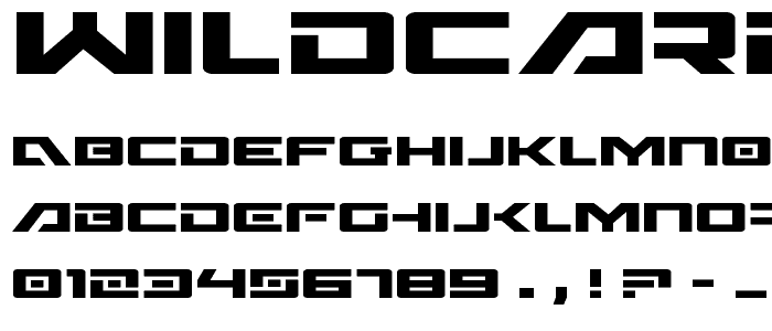 Wildcard Expanded font