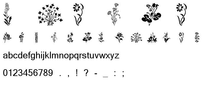 Wildflowers1 font