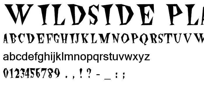 Wildside Plain font