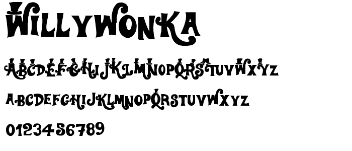 WillyWonka font