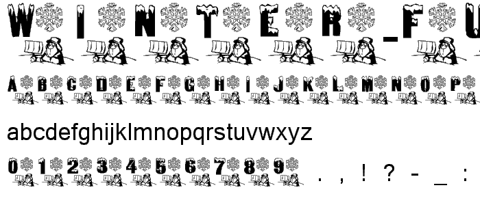 Winter Fun font